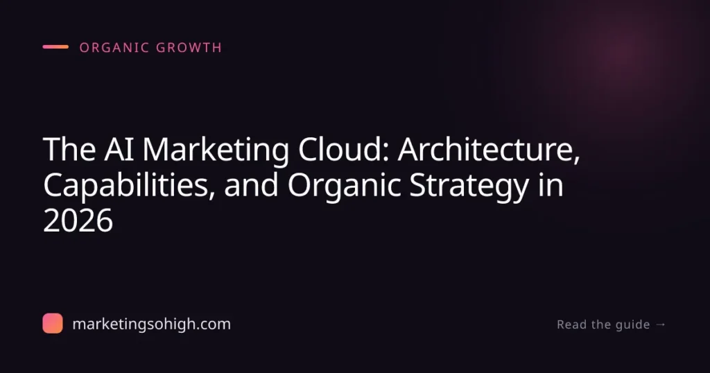Featured image for The AI Marketing Cloud: Architecture, Capabilities, and Organic Strategy in 2026